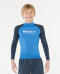 SHOCK UPF L/S BOY - blue gum