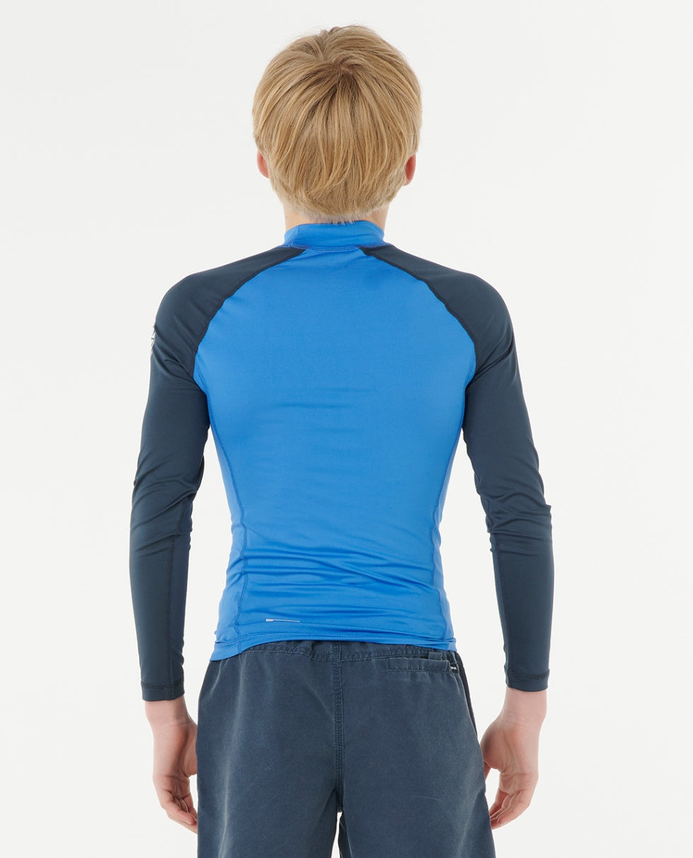 SHOCK UPF L/S BOY - blue gum