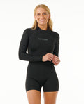 WMNS D/PATROL 22 L/SL SPR - black