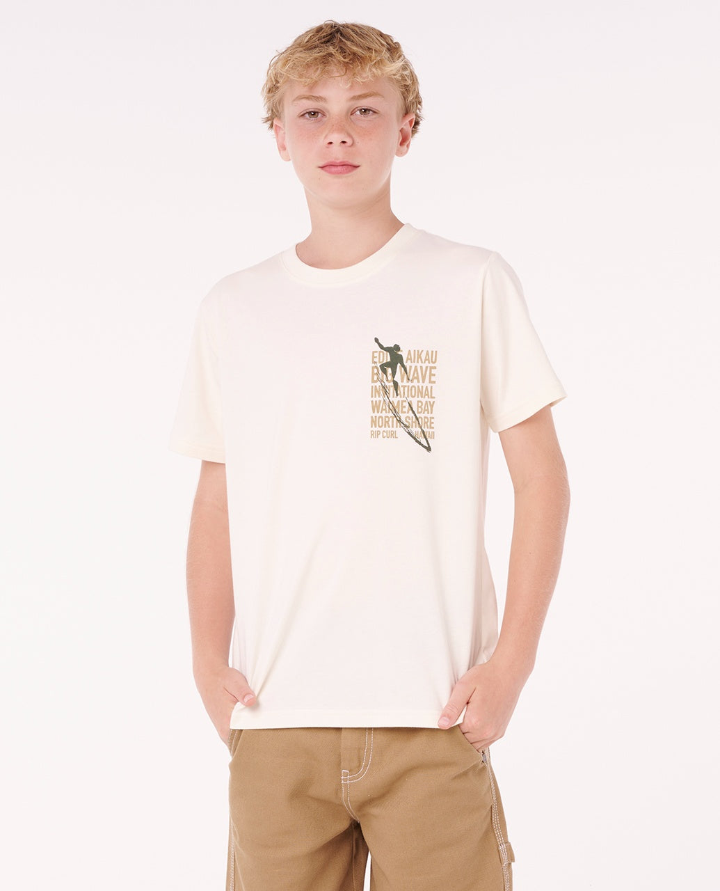 EWG PETRO TEE BOYS - bone