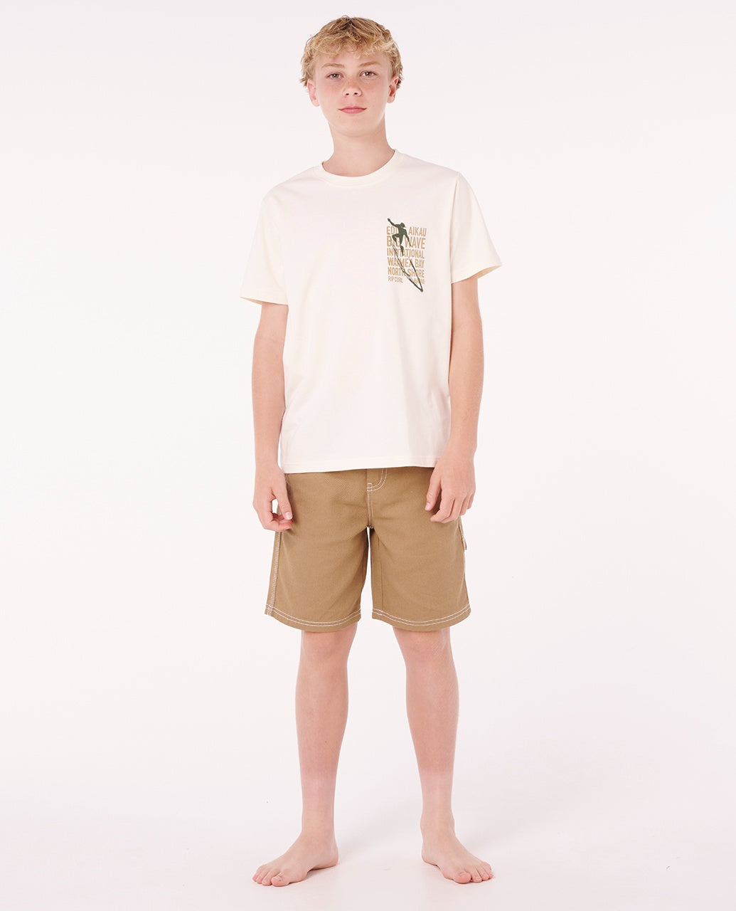 EWG PETRO TEE BOYS - bone