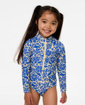 SUN AND SWELL LS SURFSUIT GIRL - blue