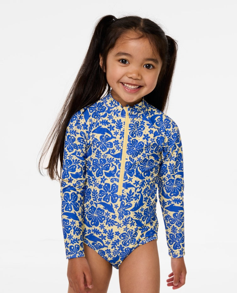 SUN AND SWELL LS SURFSUIT GIRL - blue