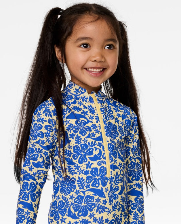SUN AND SWELL LS SURFSUIT GIRL - blue