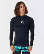 WAVES UPF PERF L/S - black