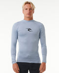 WAVES UPF PERF L/S - sparky blue