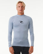 WAVES UPF PERF L/S - sparky blue