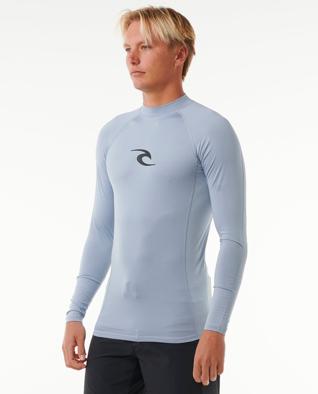WAVES UPF PERF L/S - sparky blue