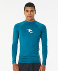 WAVES UPF PERF L/S - deep ocean
