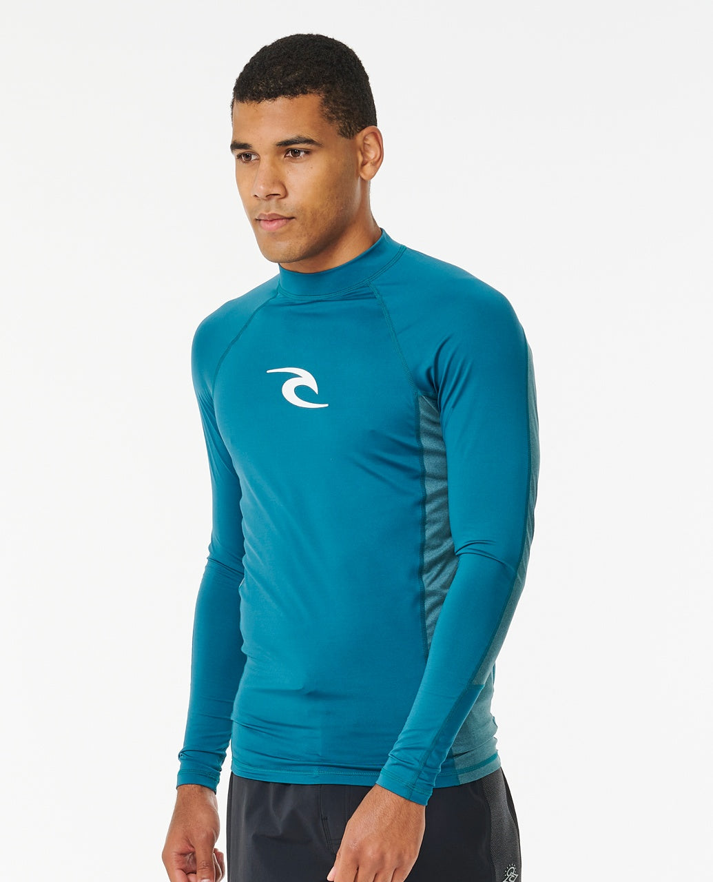 WAVES UPF PERF L/S - deep ocean