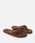 REVIVAL LEATHER OPEN TOE - dark brown