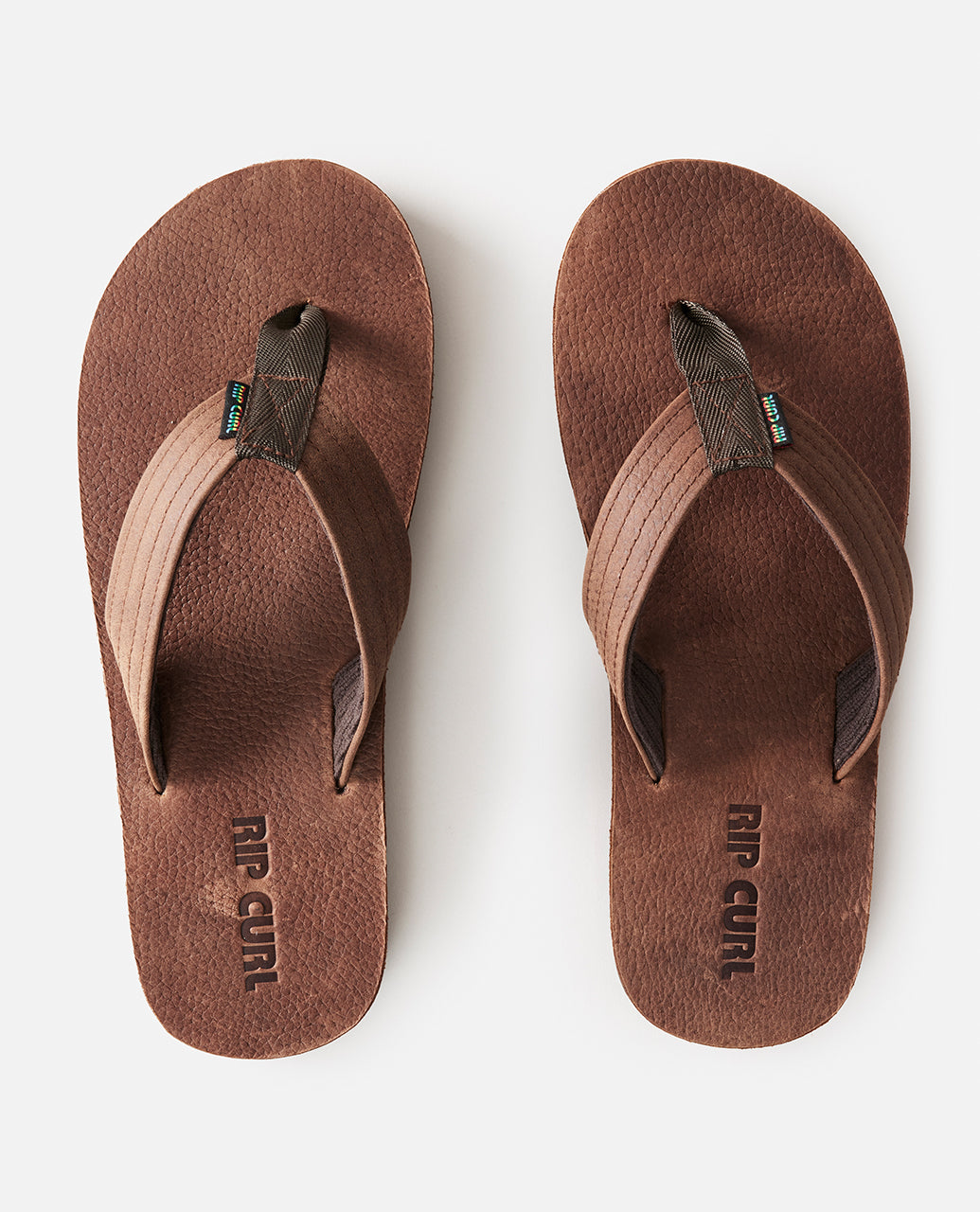 REVIVAL LEATHER OPEN TOE - dark brown