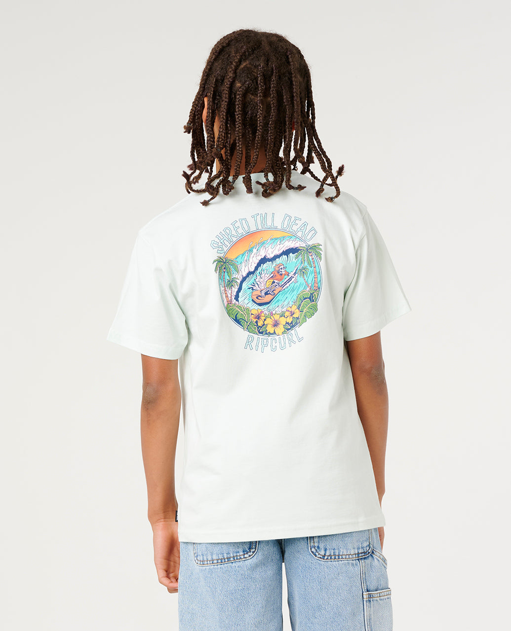 SHRED TIL DEAD TEE-BOY - green mist