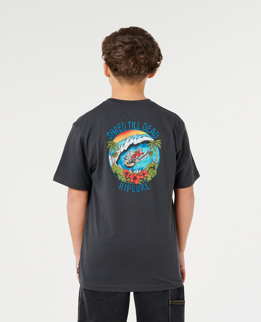 SHRED TIL DEAD TEE-BOY - washed black