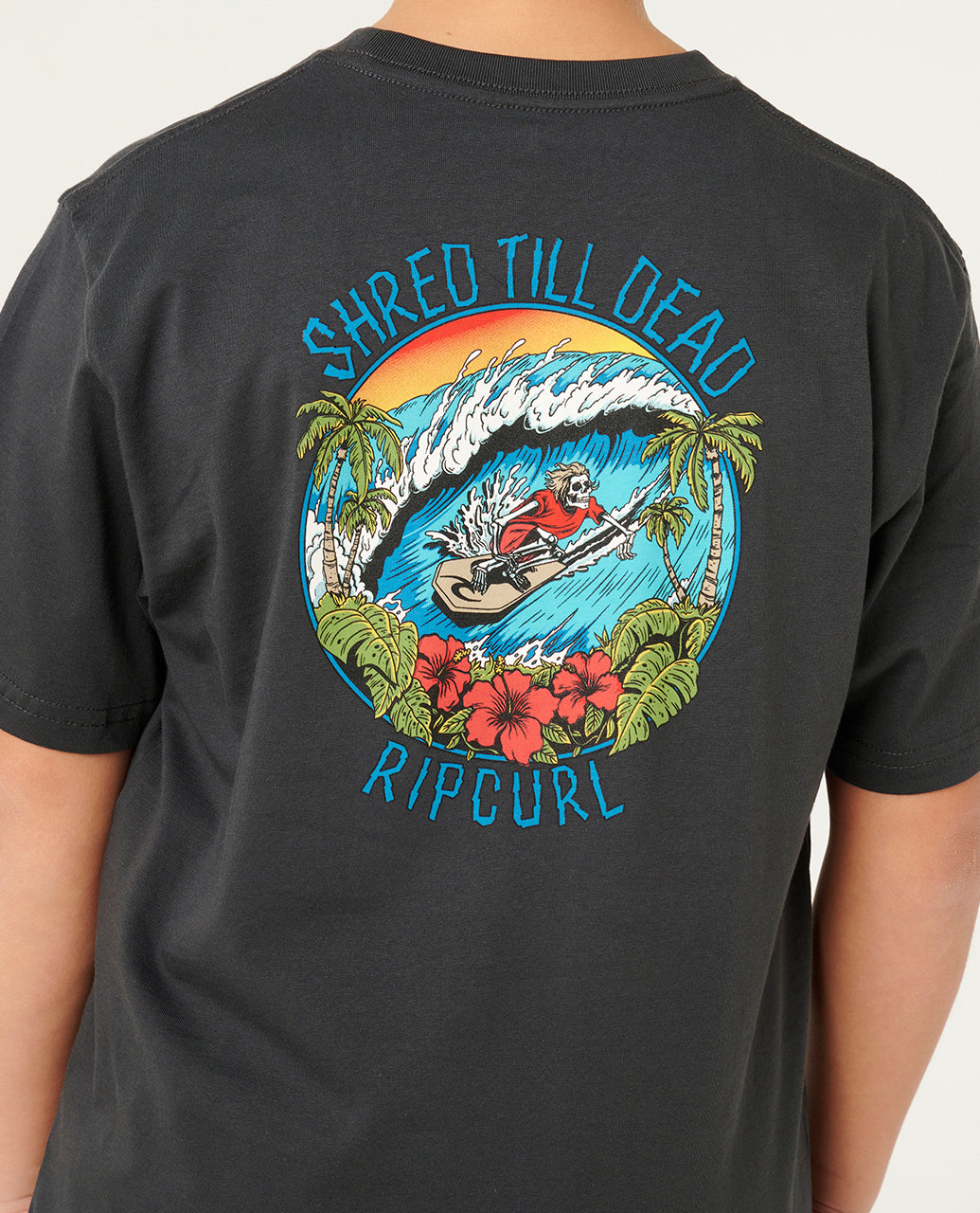 SHRED TIL DEAD TEE-BOY - washed black