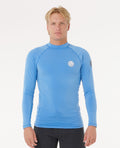 ICONS UPF BRUSHED L/S - blue gum