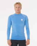 ICONS UPF BRUSHED L/S - blue gum