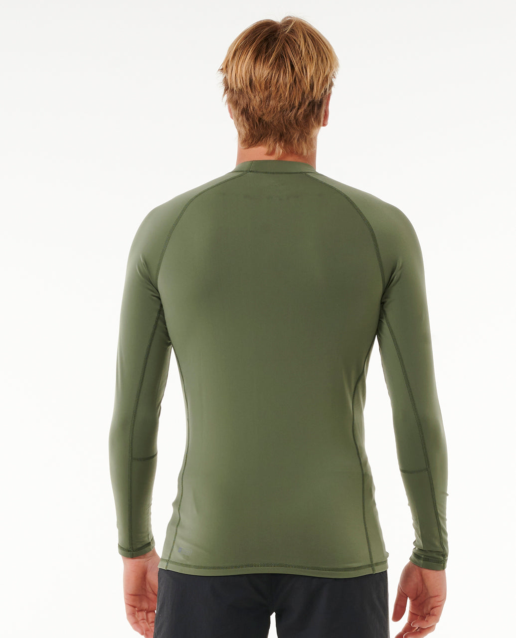 ICONS UPF BRUSHED L/S - dark olive