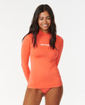 CLASSIC SURF LS UPF RASHGUARD - coral
