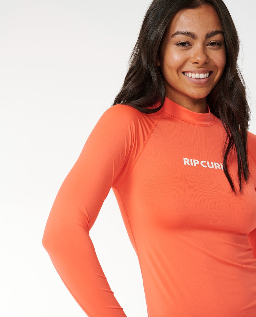 CLASSIC SURF LS UPF RASHGUARD - coral