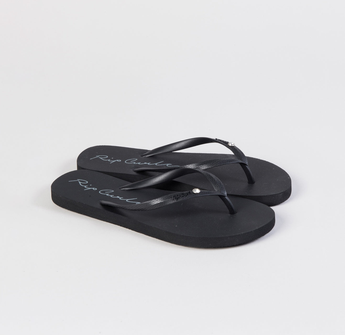 SCRIPT WAVE BLOOM OPEN TOE - black