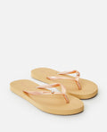 SCRIPT WAVE BLOOM OPEN TOE - gold