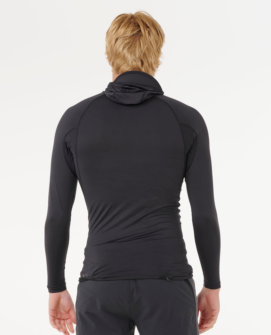 SEARCH UPF PERF HOOD LS - black