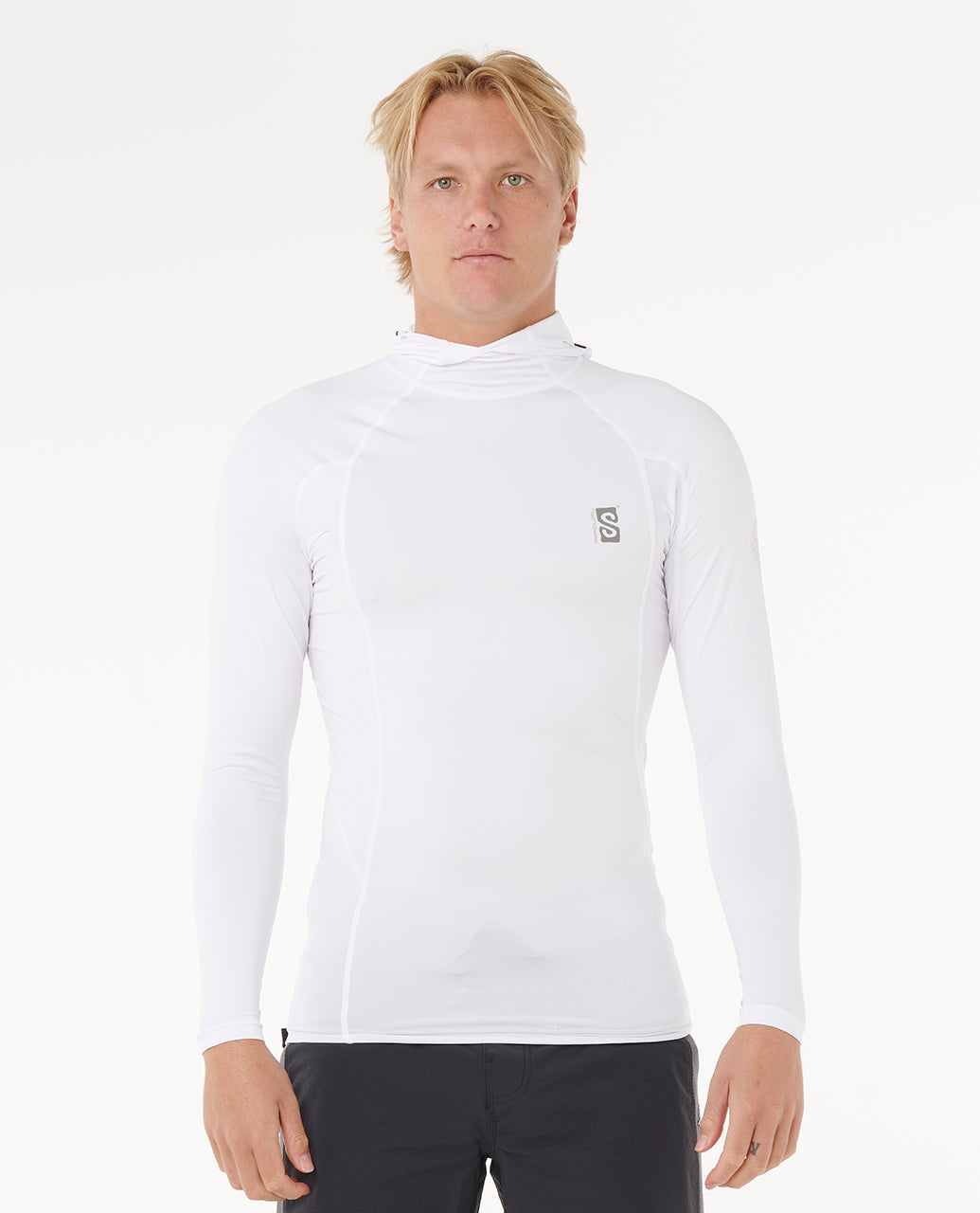 SEARCH UPF PERF HOOD LS - white