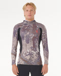 SEARCH UPF PERF HOOD LS - cactus green