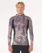 SEARCH UPF PERF HOOD LS - cactus green