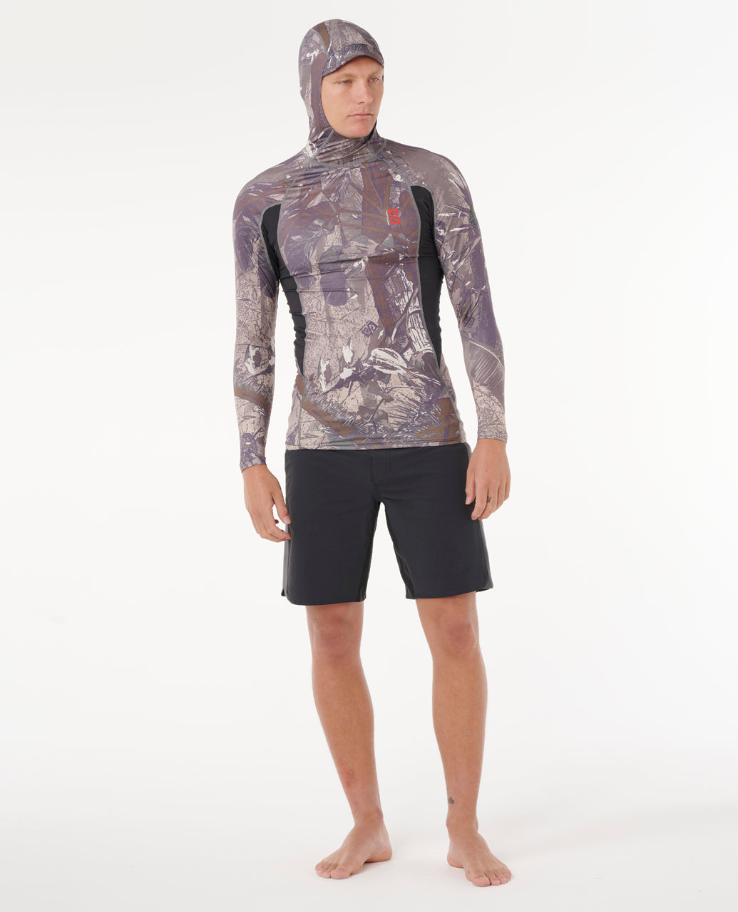 SEARCH UPF PERF HOOD LS - cactus green