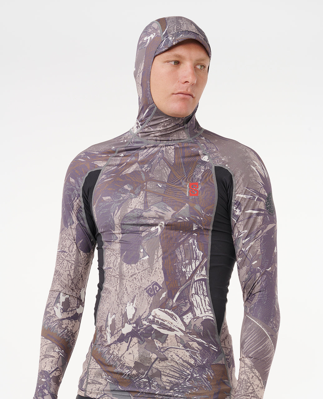 SEARCH UPF PERF HOOD LS - cactus green