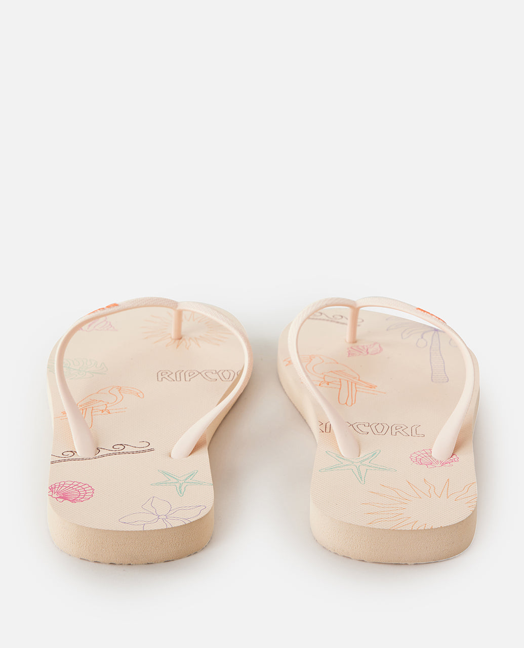 MIXED BLOOM OPEN TOE - bone