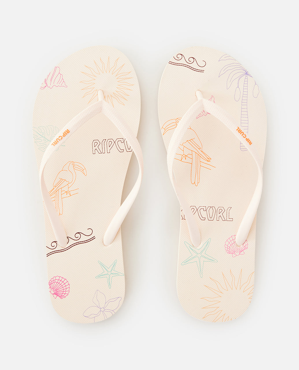 MIXED BLOOM OPEN TOE - bone