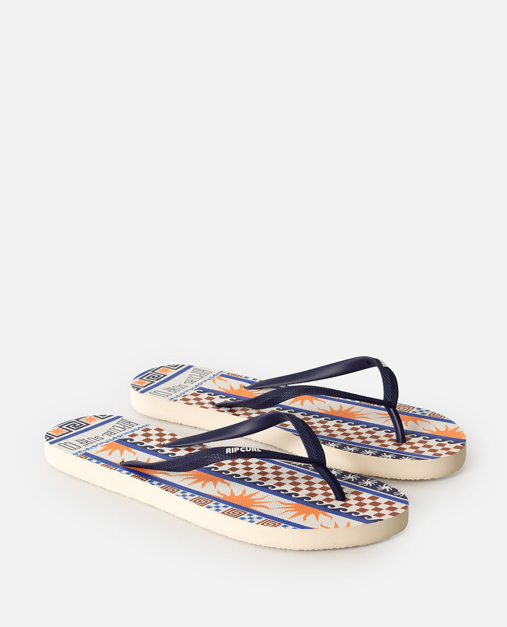 MIXED BLOOM OPEN TOE - dark blue