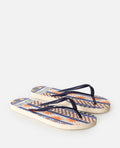 MIXED BLOOM OPEN TOE - dark blue