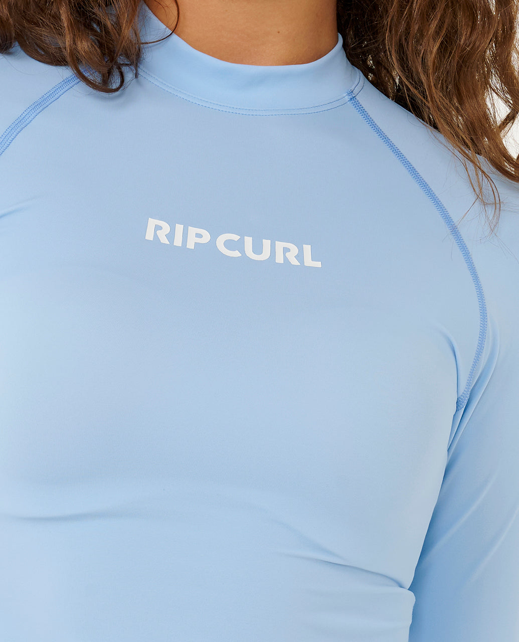 CLASSIC 2 SURF LS UPF RGUARD - mid blue