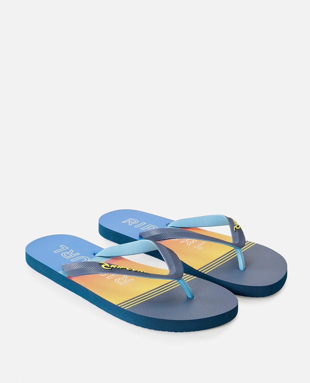 BREAKERS BLOOM OPEN TOE - navy/yellow