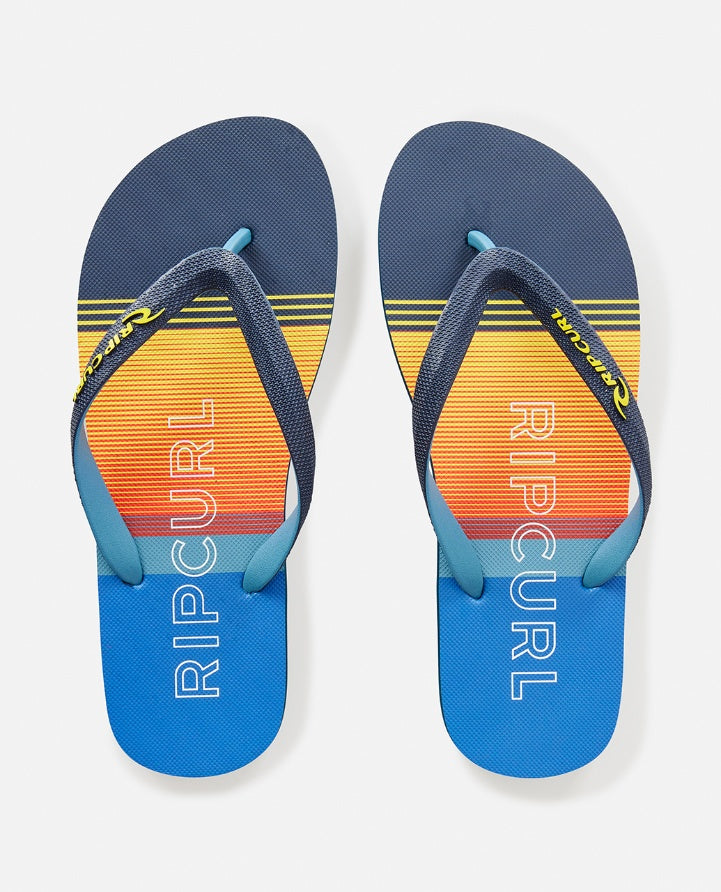 BREAKERS BLOOM OPEN TOE - navy/yellow