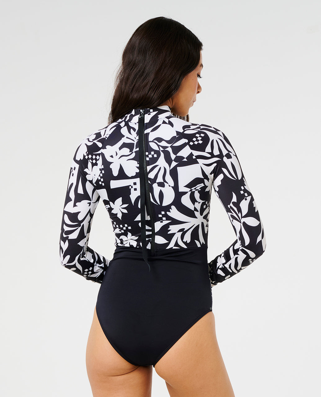 TOPANGA GEO UPF SURF SUIT - black