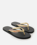 ICONS OF SURF BLOOM OPEN TOE - tan/black