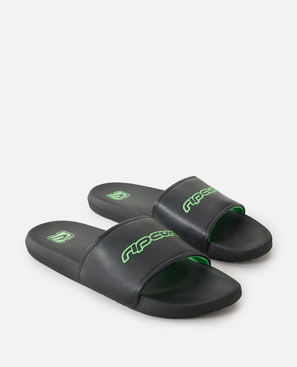 ARCHIVE Y2K SLIDE OPEN TOE - black/green