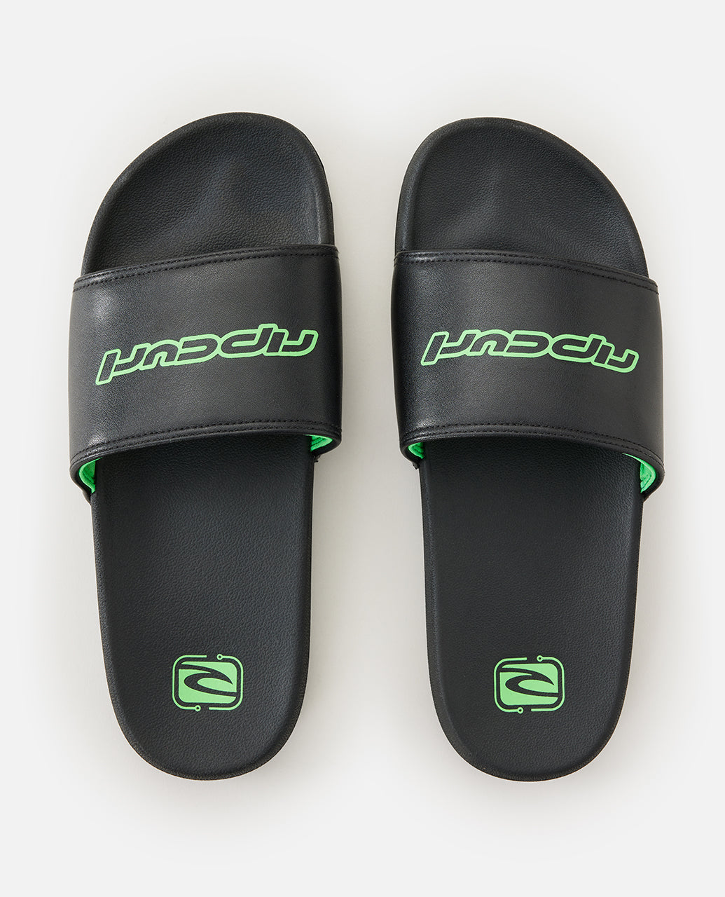 ARCHIVE Y2K SLIDE OPEN TOE - black/green