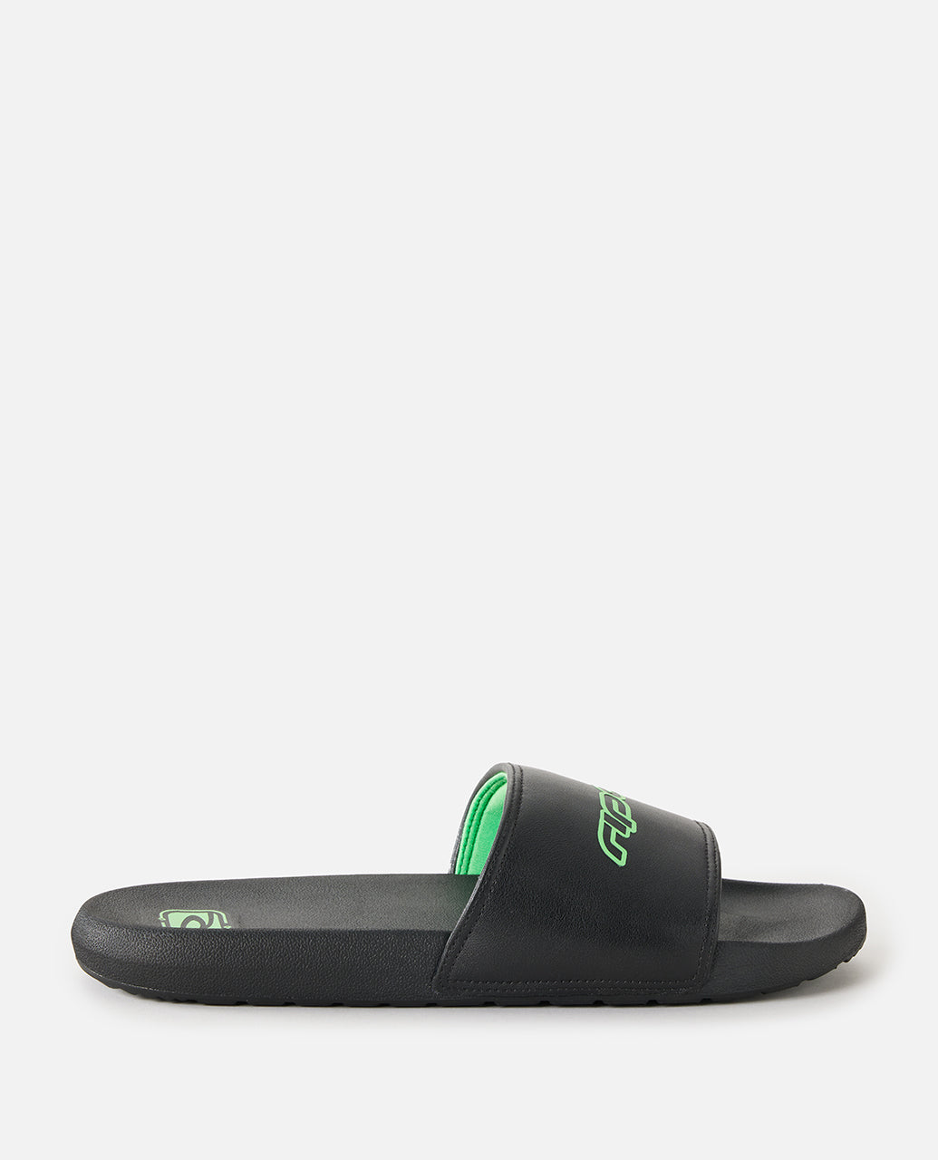 ARCHIVE Y2K SLIDE OPEN TOE - black/green