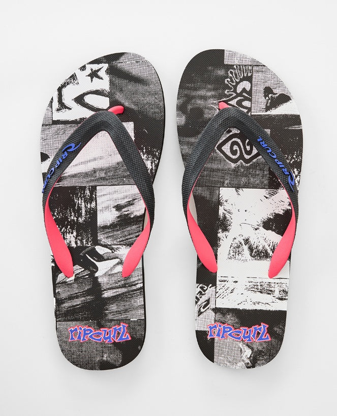 RAW ENERGY BLOOM OPEN TOE - black/white