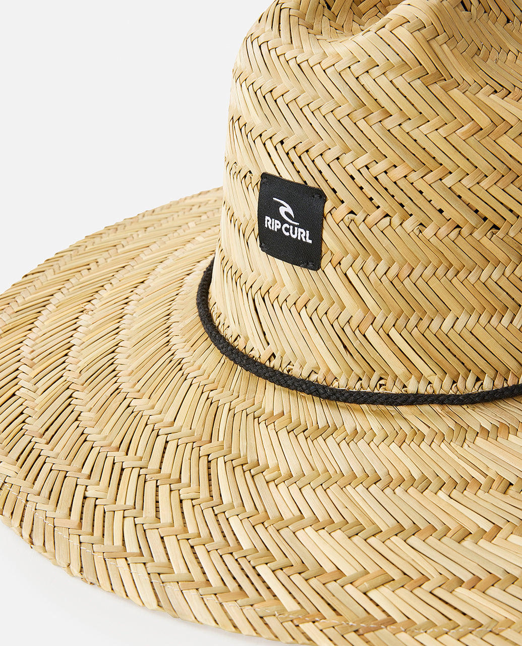 BRAND STRAW HAT - natural