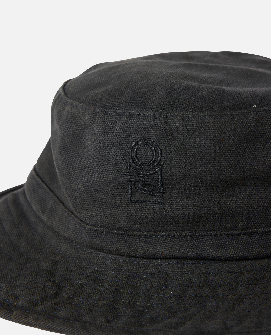 SEARCH CANVAS WIDE BRIM HAT - black
