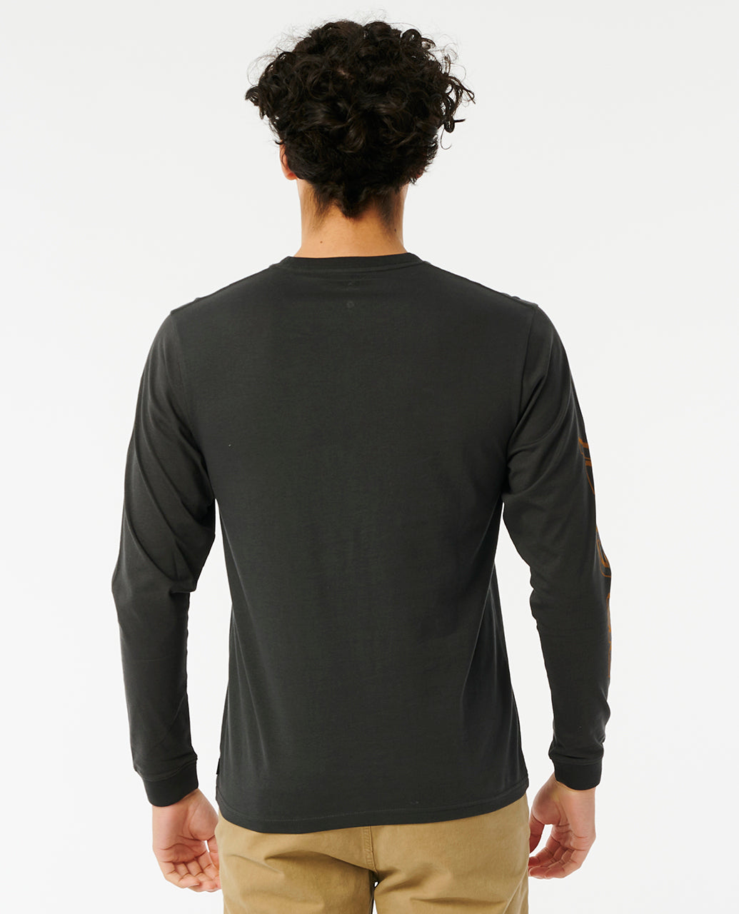 FADE OUT ICON L/S T - black/gold