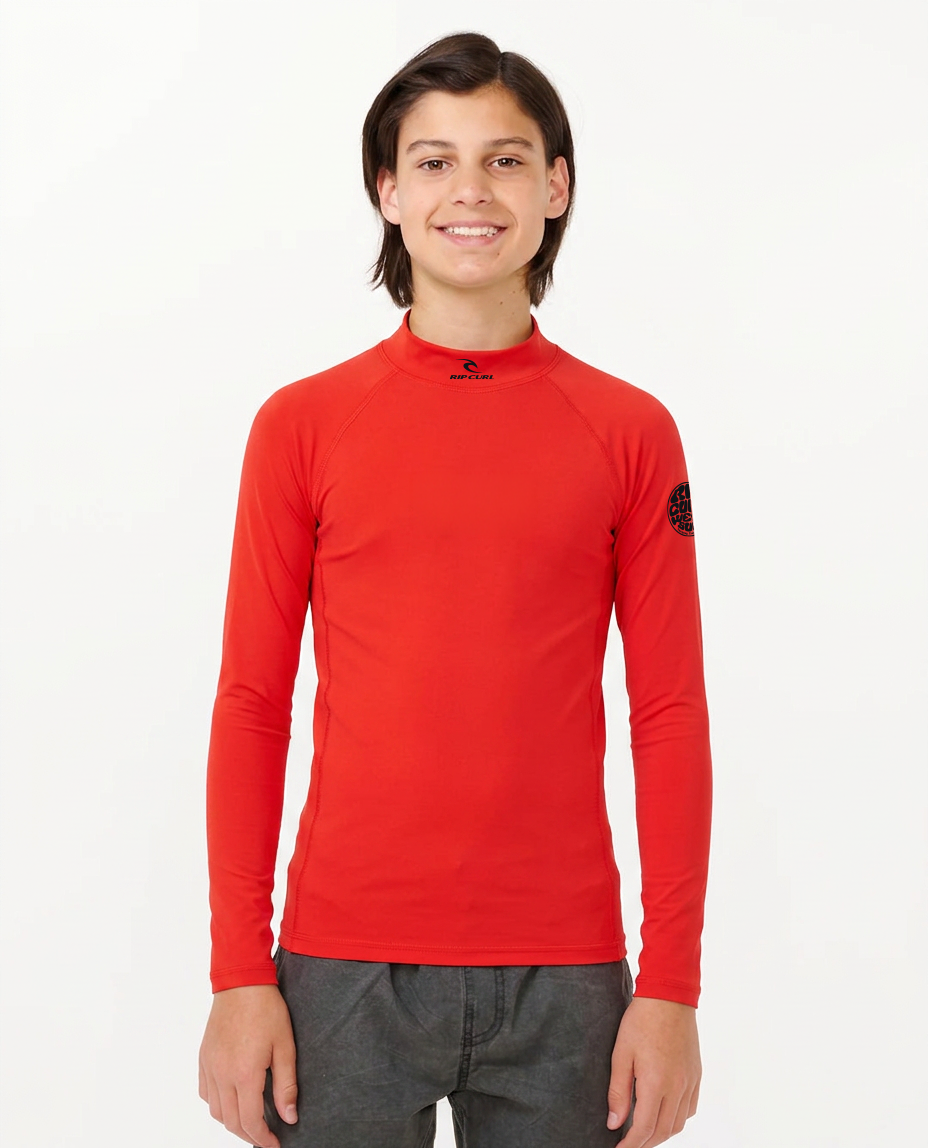 KIDS HI VIZ LS T - red