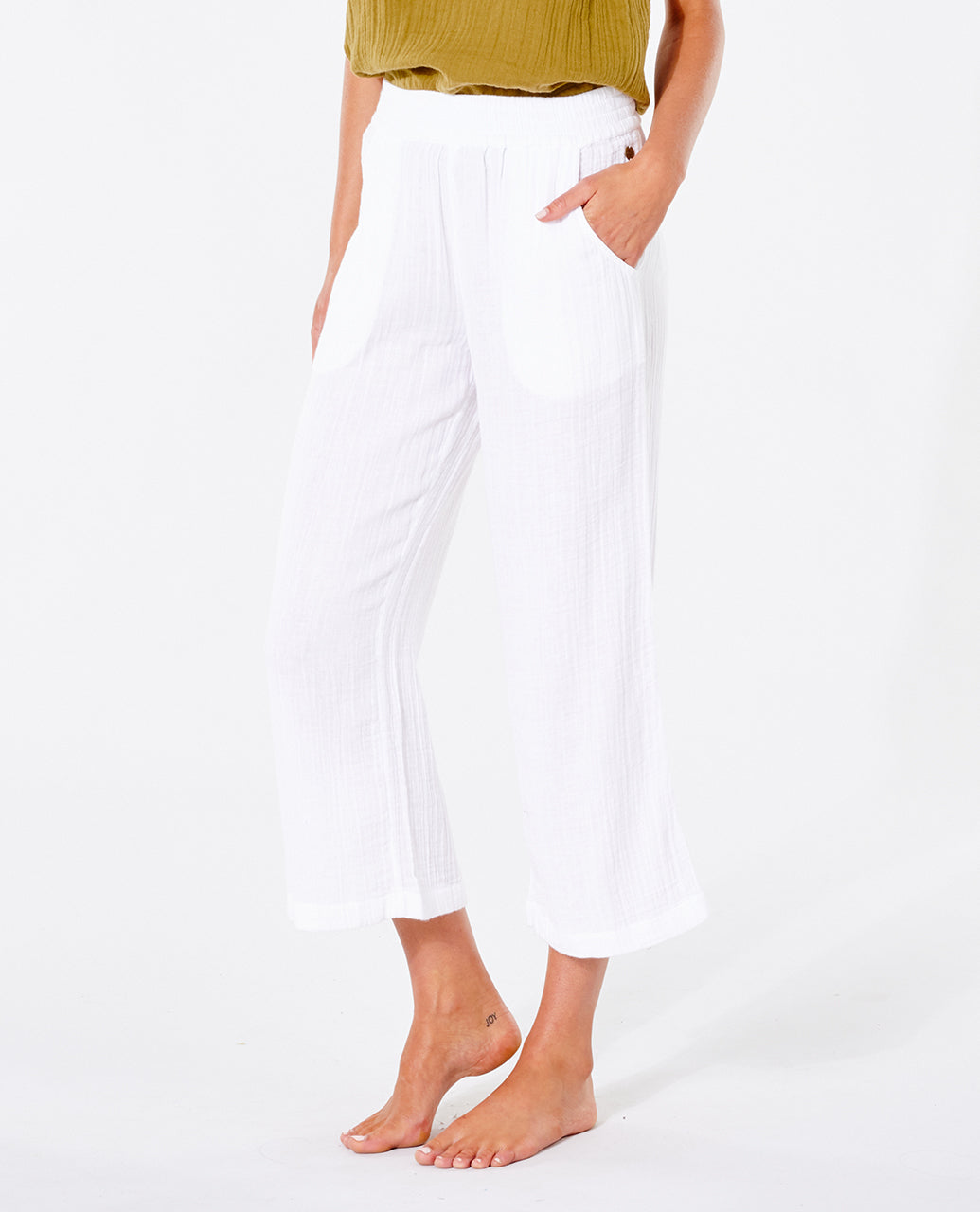 PREMIUM SURF BEACH PANT - white
